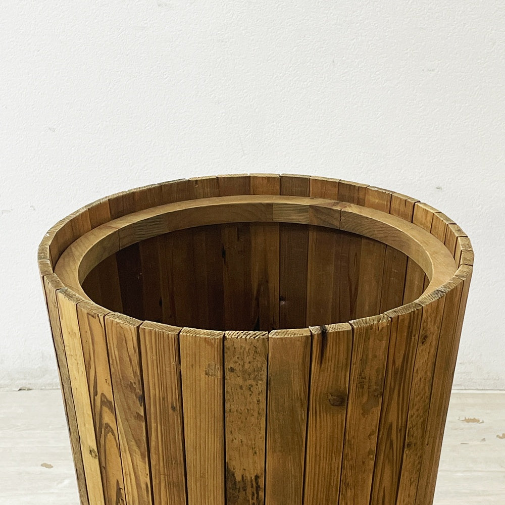 クラッシュゲート CRASH GATE ノットアンティークス knot antiques サンプランター SUN PLANTER 鉢カバー 杉古材 直径45cm トールタイプ 定価47,300円 ●