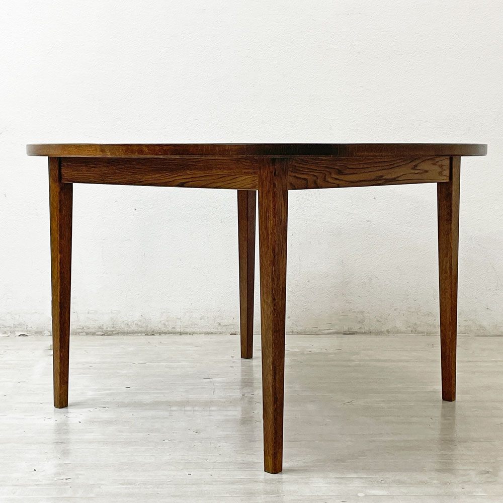 スタンダードトレード STANDARD TRADE Straight Leg Table DNT-03C Round ラウンド ダイニングテーブル ダークオーク 定価¥388,000- ●