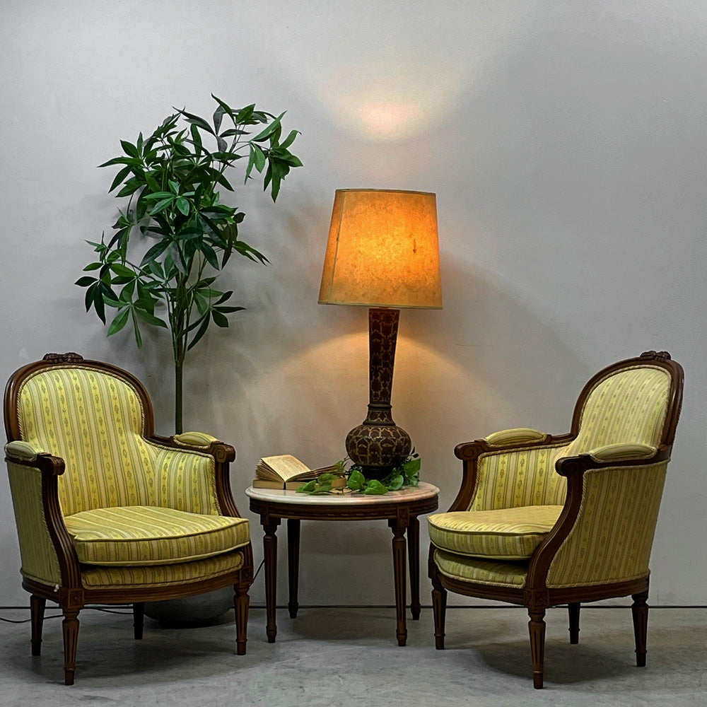 クラシカルデザイン Classical Design  1人掛けソファ ファブリック フルーディング彫り ヨーロピアンクラシカルデザイン B ●