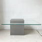 モーダエンカーサ moda en casa フライングテーブル FLYING TABLE コンクリートベース ガラス ローテーブル 定価 ￥74,800- ★