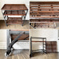 クラッシュゲート CRASH GATE ノットアンティークス Knot Antiques リストシェルフ LIST SHELF パイン古材 × アイアン 3段 W80cm キャスター付 定価￥62,700- 廃番 ◎