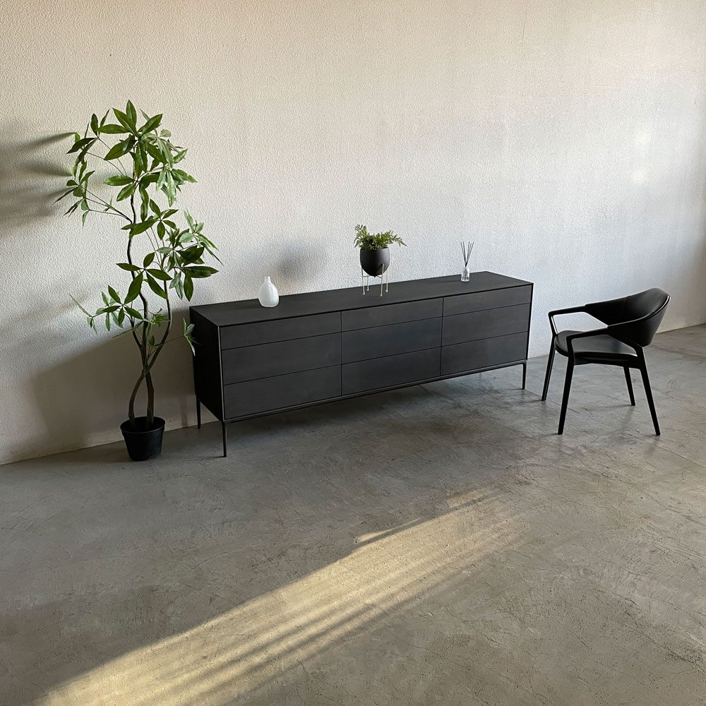 タイムアンドスタイル TIME＆STYLE スタンダードコンポジションキャビネット Standard composition cabinet チェスト 抽斗9杯 W210cm 参考価格約90万円以上 〓