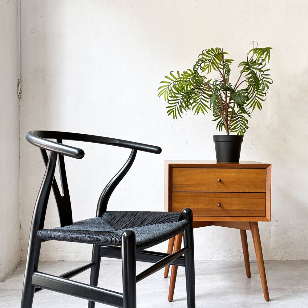 カールハンセン＆サン Carl Hansen & Son CH24 Yチェア ブラックラッカー×ブラックペーパーコード ビーチ材 ハンス・J・ウェグナー デンマーク 北欧家具 ★