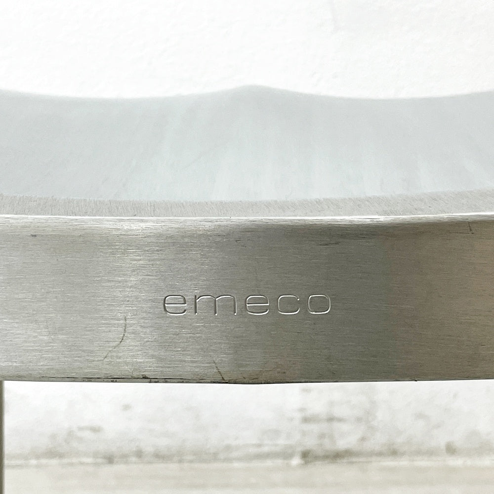 エメコ emeco ネイビー NAVY チェア No.1006 ダイニングチェア ブラッシュドアルミ インダストリアル ミッドセンチュリーデザイン ●