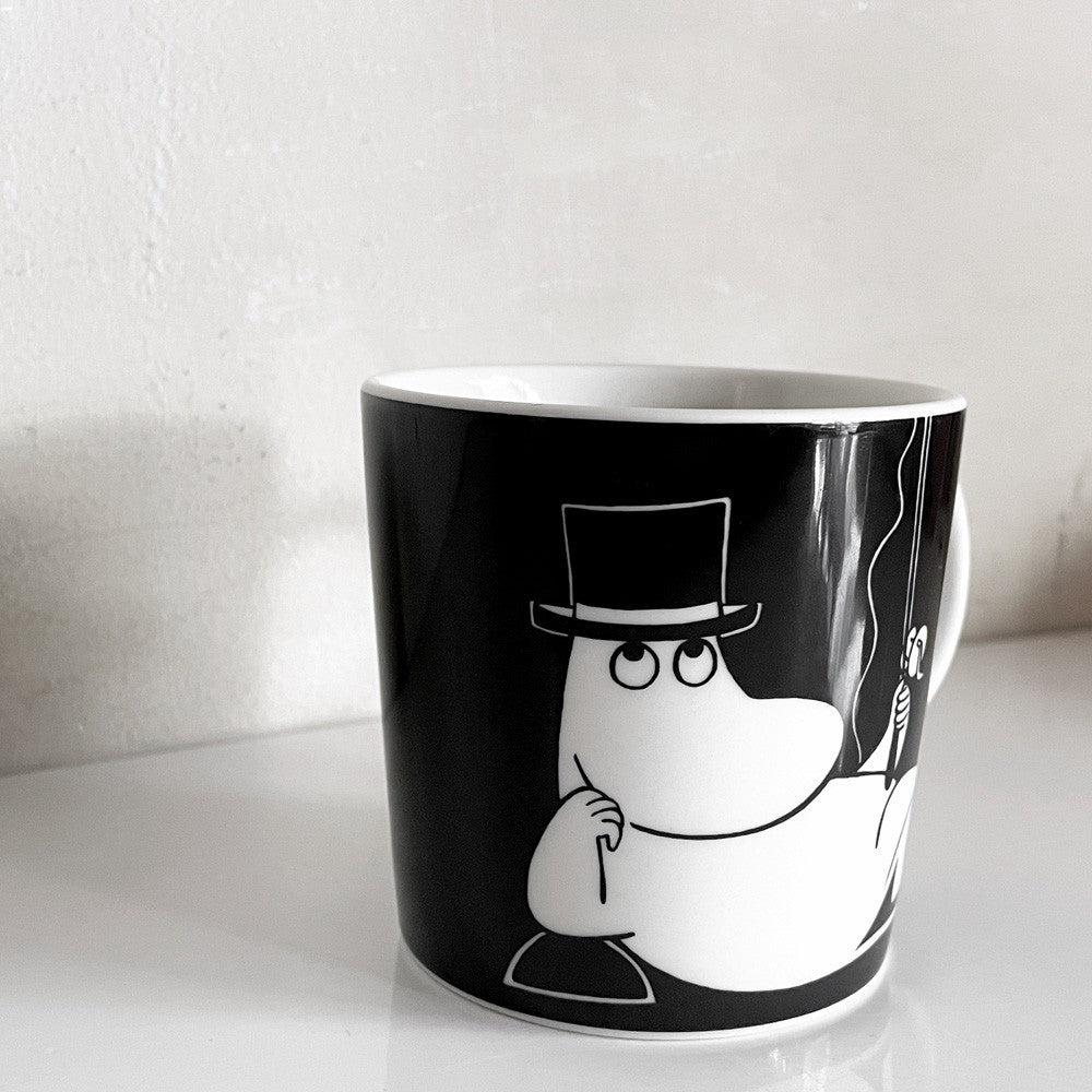 アラビア ARABIA ムーミンマグ MOOMIN ムーミンパパ ブラック 1999-2013年 廃番 フィンランド 北欧食器 ■