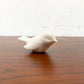 アメリカモダンデザイン アートオブジェ 鳥 バード 磁器製 1羽の鳥と卵の殻 ホワイト 置物 ★