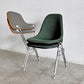 ハーマンミラー Herman Miller サイドシェルチェア セカンド 2nd ビンテージ アプホルスター スクールベース 肘掛けテーブル付 イームズ ミッドセンチュリー B 〓
