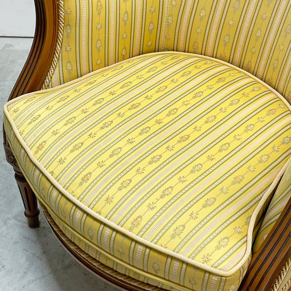 クラシカルデザイン Classical Design  1人掛けソファ ファブリック フルーディング彫り ヨーロピアンクラシカルデザイン A ●