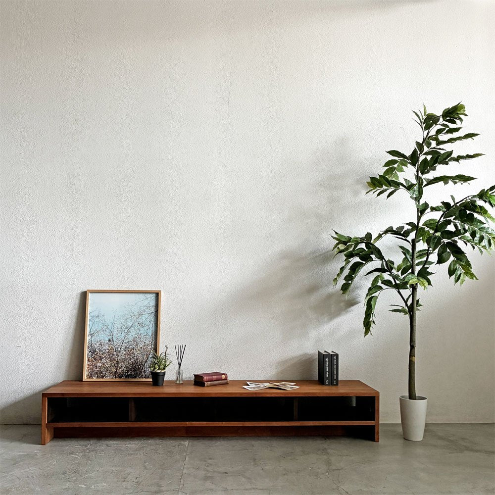 マスターウォール MASTERWAL シャドー SHADOW AVボード テレビボード W200cm ウォールナット材 ガラス引戸 定価￥258,500- 〓