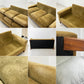 トラックファニチャー TRUCK FURNITURE エフケーソファ トリム FK SOFA TRIM 3SEATER ウォールナット無垢材 フェザークッション コーデュロイ グリーン 張地F-21 定価44万円 ●