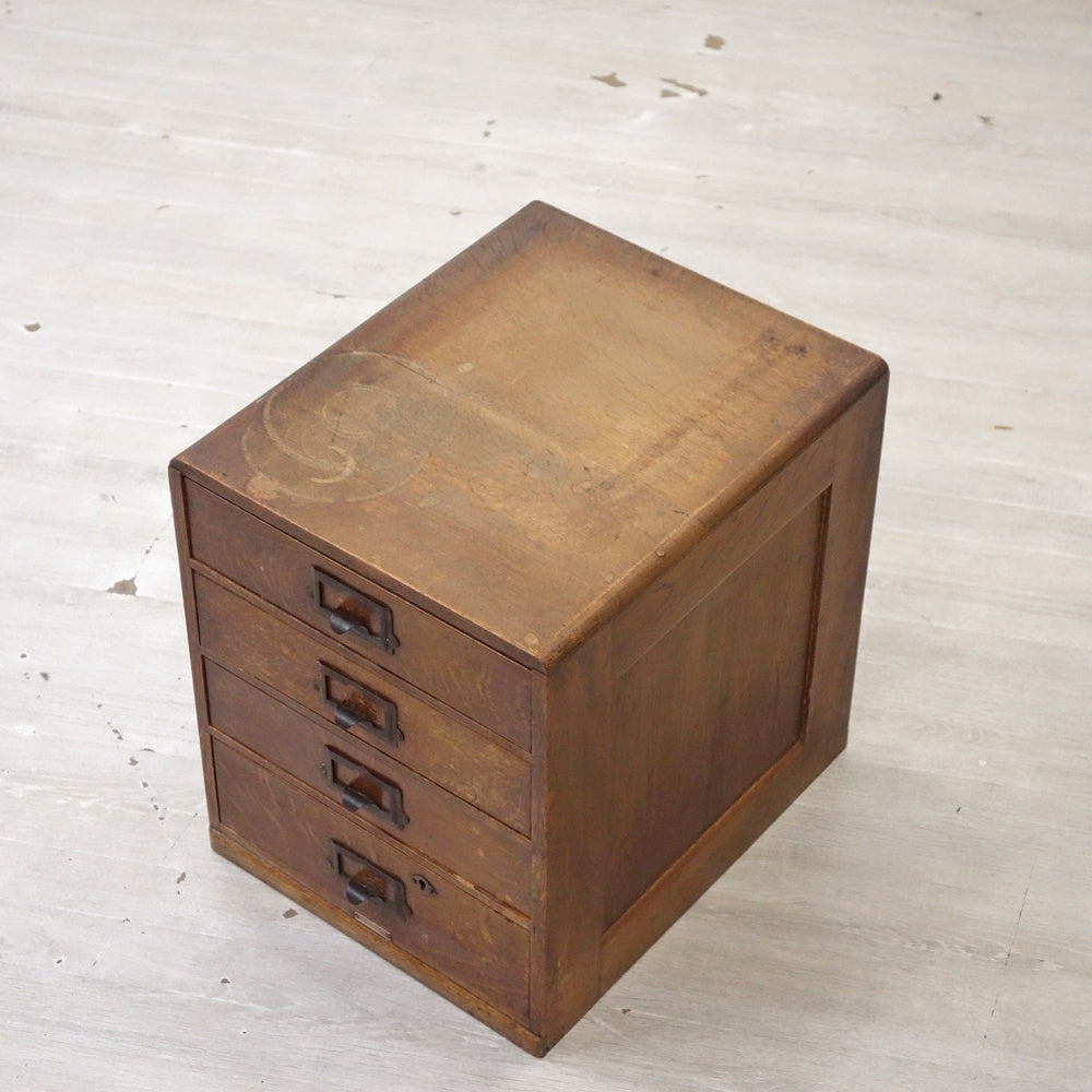 ジャパンビンテージ Japan vintage 小引き出し 4段 抽斗 古家具 古道具 ●