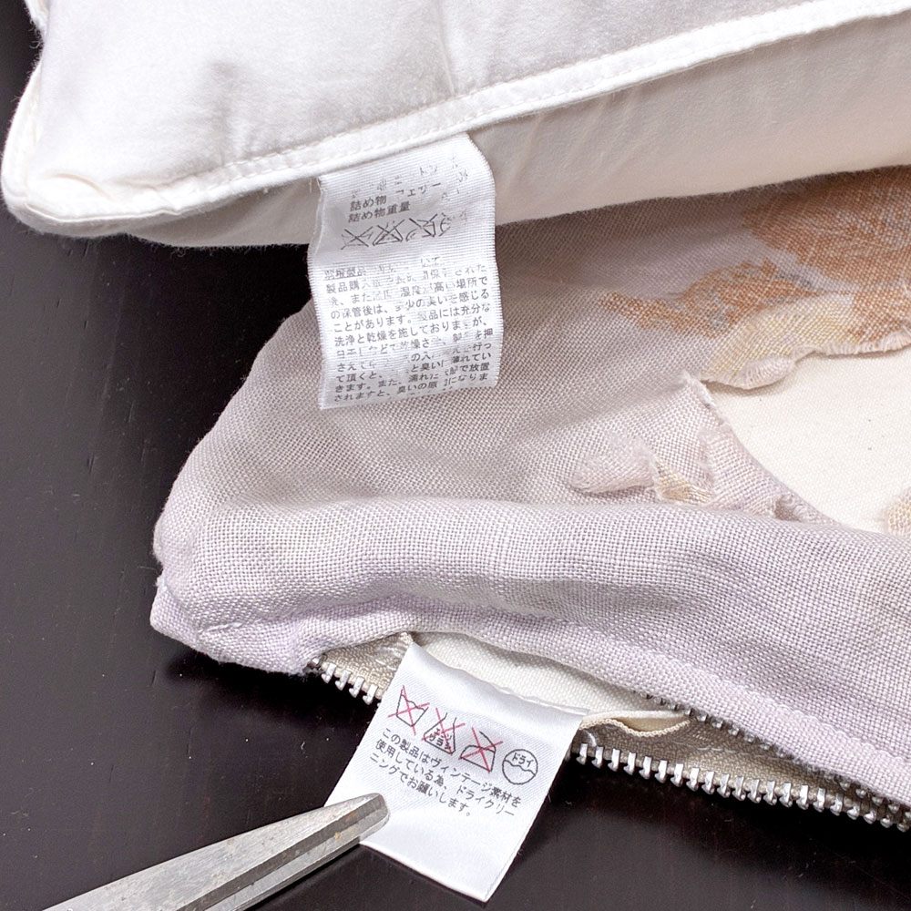 ティーケーガーメントサプライ T.K GARMENT SUPPLY リメイククッション ファブリックカバー 花柄 クラシカル レトロ 45×45cm ●