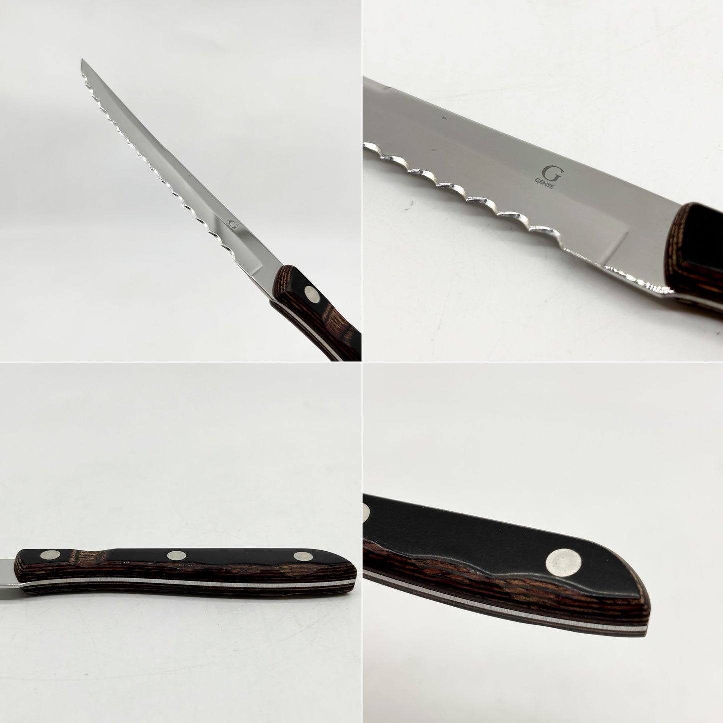 ゲンセ GENSE オールドファーマークラシック OLD FARMER CLASSIC ステーキナイフ 4本セット 箱付 北欧食器●