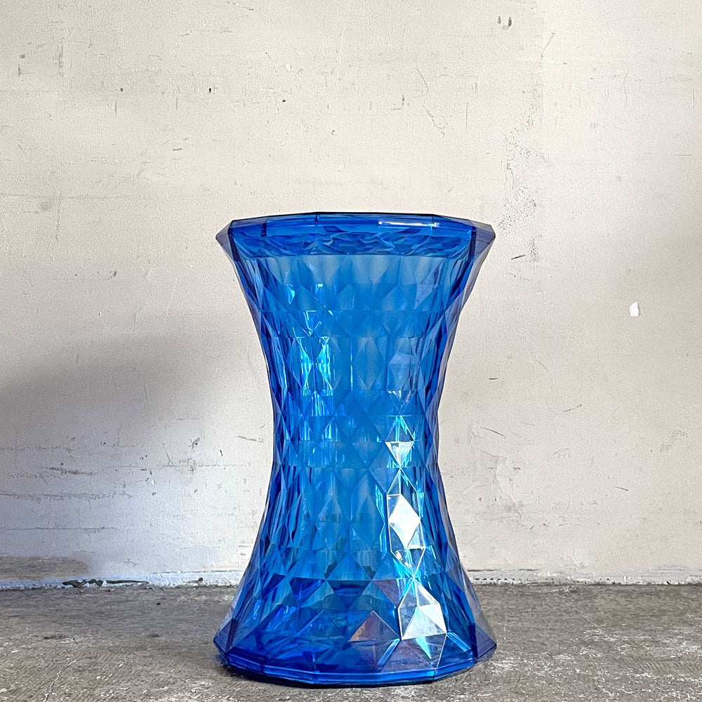 カルテル Kartell ストーン STONE スツール サイドテーブル H46cm ポリカーボネート ブルー マルセル・ワンダース イタリア ■