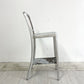 ネイビーバースツール Navy BarStool カウンターチェア リプロダクト アルミニウム インダストリアル デザイン H100cm B ●