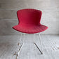 ノル Knoll 420 サイドチェア ワイヤーチェア ダイニングチェア ホワイト × レッド ファブリック フルカバー仕様 ハリー・ベルトイア ミッドセンチュリー ビンテージ ♪