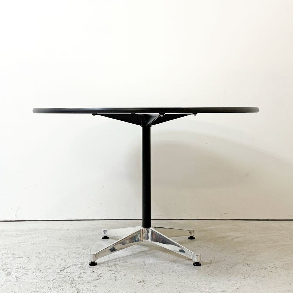 ハーマンミラー Herman Miller コントラクトテーブル ラウンドテーブル W106.5×H70cm ダイニングテーブル イームズ ミッドセンチュリーデザイン ●