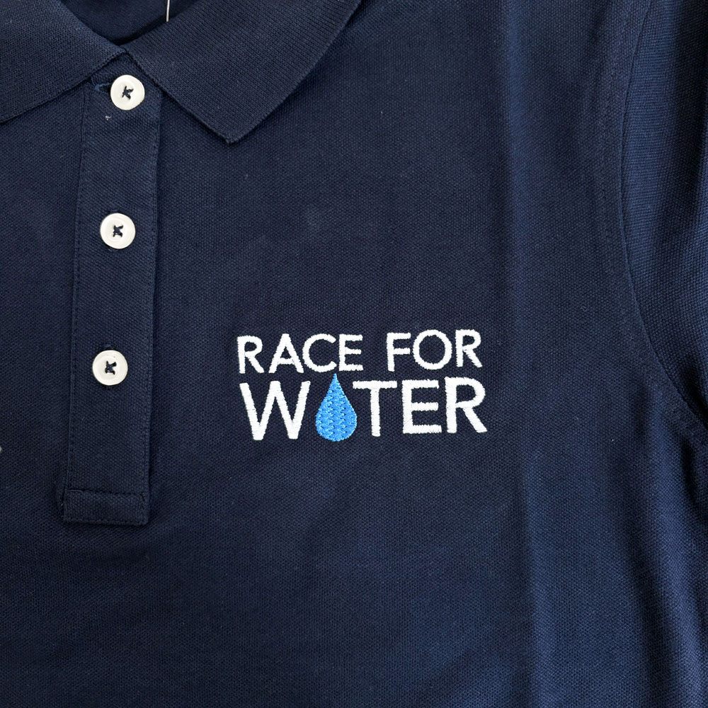 ブレゲ BREGUET レース フォー ウォーター Race for Water コラボ ポロシャツ クリーク Clique 企業系 ダークネイビー レディース S ●