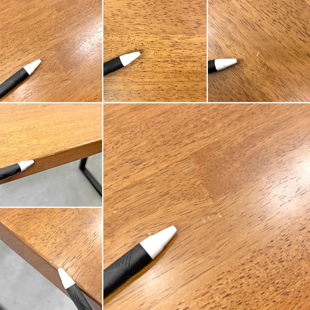 かなでもの KANADEMONO ザ・テーブル THE TABLE スタンディングデスク ラバーウッド材 ブラウン × ブラックスチール脚 W155xH104cm ●