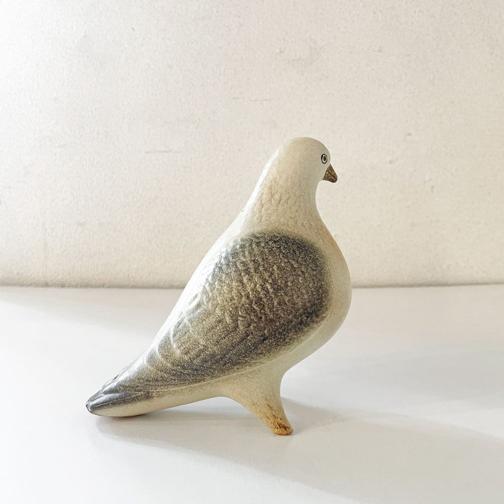 ケラミックスタジオグスタフスベリ KERAMIK STUDION GUSTAVSBERG ピジョン Pigeon ハト 陶製フィギュリン リサ・ラーソン スウェーデン 廃番 ◎