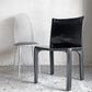 カッシーナ Cassina キャブチェア 412 CAB CHAIR アームレス 本革 ブラック マリオ・ベリーニ MoMA イタリアンモダン ■