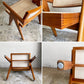 クラッシュゲート CRASHGATE ノットアンティークス Knot Antiques シャドウ SHADOW チェア 肘付 チーク材 関家具 展示美品 ■