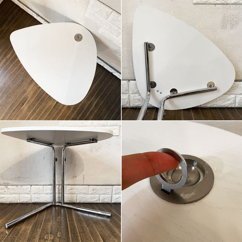 テクタ TECTA サイドテーブル K22 SIDE TABLE ホワイト アッシュ材 昇降式 アレキサンダー・カルダー ドイツ バウハウス ACTUS取扱 ◎