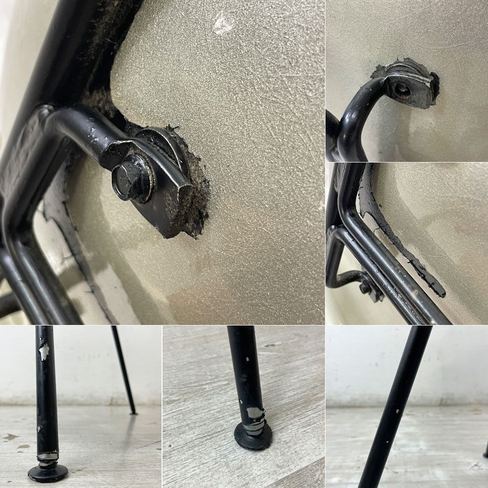 ハーマンミラー Herman Miller アームシェルチェア セカンド 2nd FRP Hベース イームズ ミッドセンチュリー リペイント品 ●