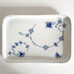 ロイヤルコペンハーゲン ROYAL COPENHAGEN ブルーフルーテッド Blue Fluted ジャパニーズ Japanese スクエアプレート 平皿 角皿 w22cm デンマーク製 北欧 廃番 A ■