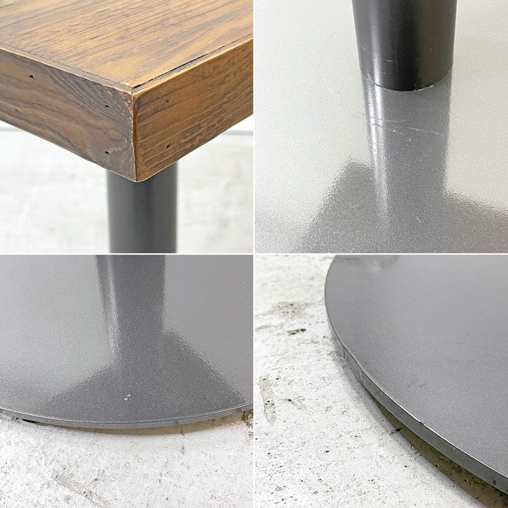 クラッシュゲート CRASH GATE ノットアンティークス Knot antiques トリップ TRIP 角型カフェテーブル w60cm インダストリアルデザイン 関家具 未使用展示品●