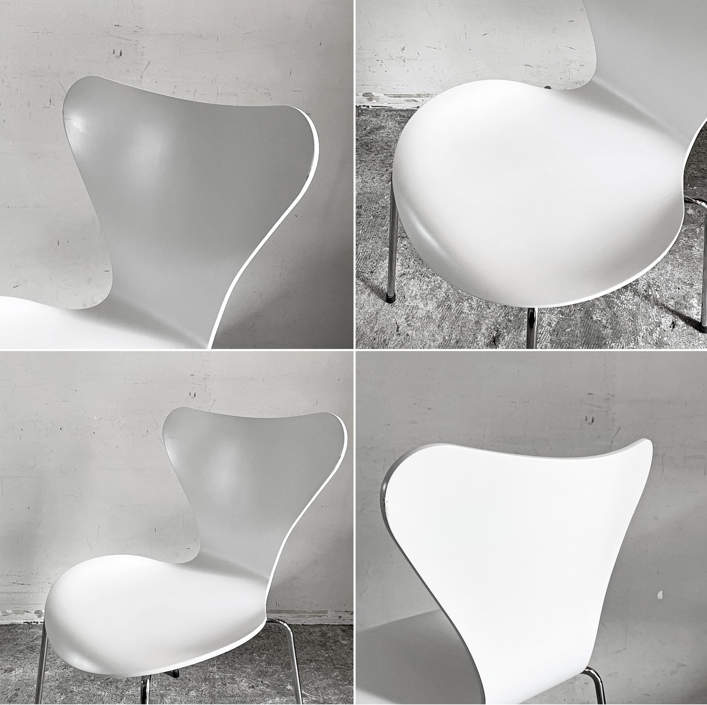フリッツハンセン Fritz Hansen 3107 セブンチェア ラッカー仕上げ ホワイト スタッキング アルネ・ヤコブセン デンマーク 北欧家具 ■