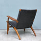 カールハンセン＆サン Carl Hansen & Son CH25 イージーチェア ラウンジチェア ウォールナット材 ブラックペーパーコード ハンス・J・ウェグナー デンマーク 北欧家具 ◎