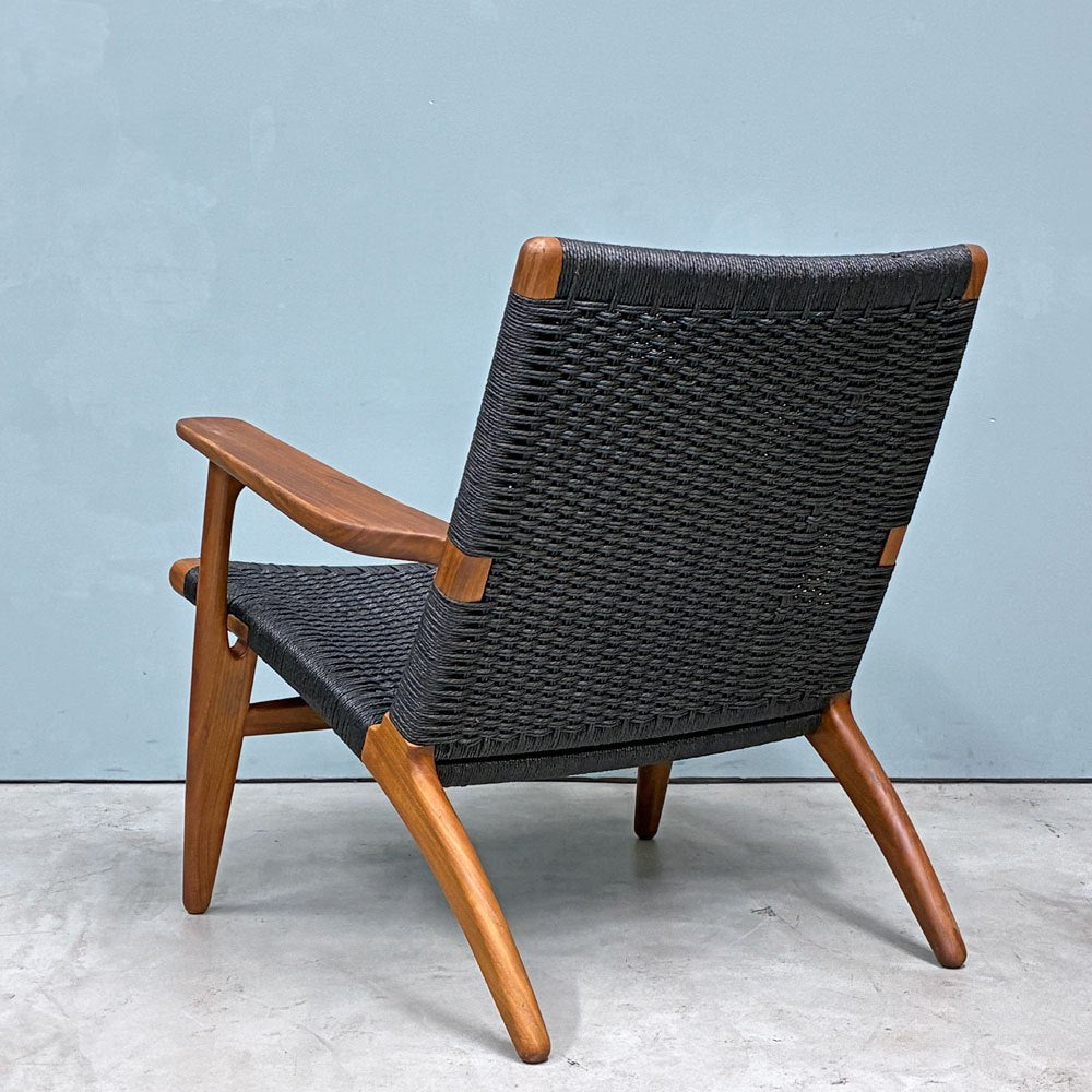 カールハンセン＆サン Carl Hansen & Son CH25 イージーチェア ラウンジチェア ウォールナット材 ブラックペーパーコード ハンス・J・ウェグナー デンマーク 北欧家具 ◎