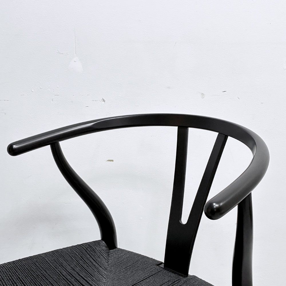 カールハンセン＆サン Carl Hansen & Son CH24 Yチェア ブラックラッカー×ブラックペーパーコード ビーチ材 ハンス・J・ウェグナー デンマーク 北欧家具 日本仕様サイズ C ●