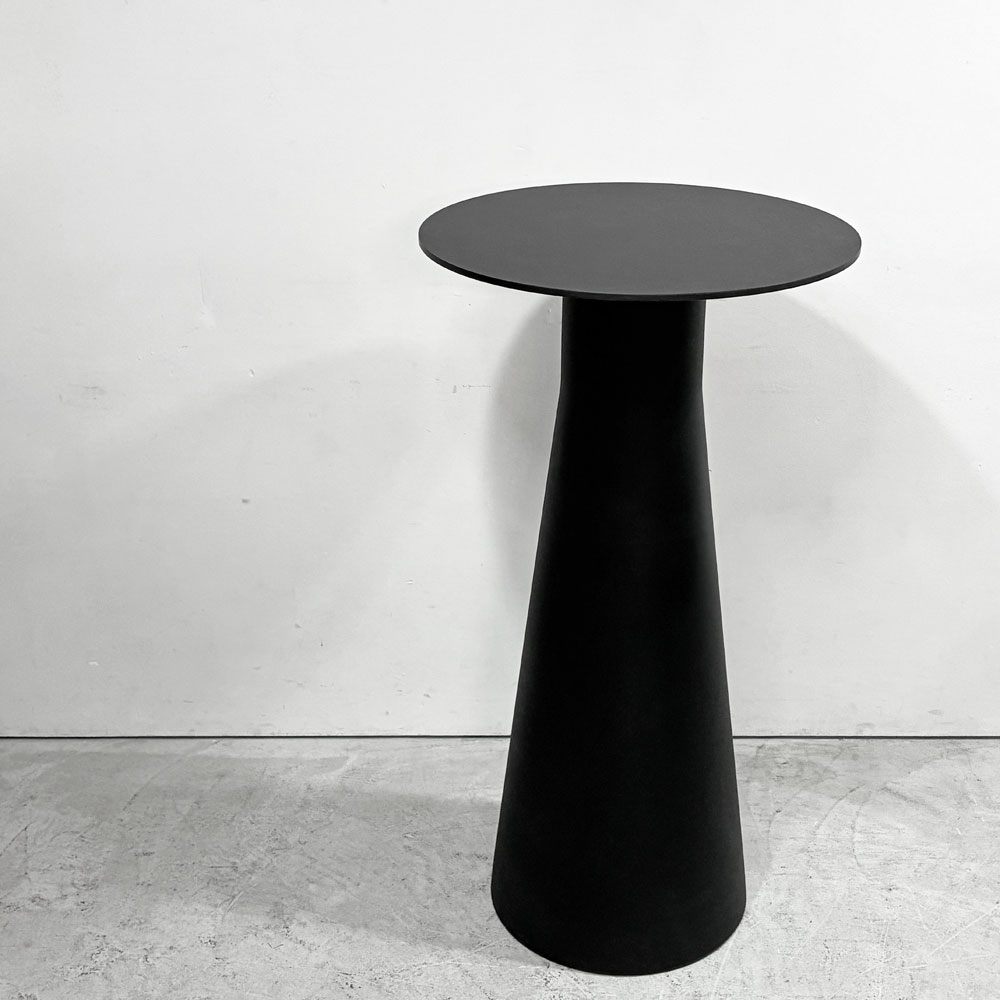 アンドリューワールド Andreu World リバーステーブル REVERSE カフェテーブル ラミネート天板 ブラックベース ラウンド Φ60cm モダンデザイン ●