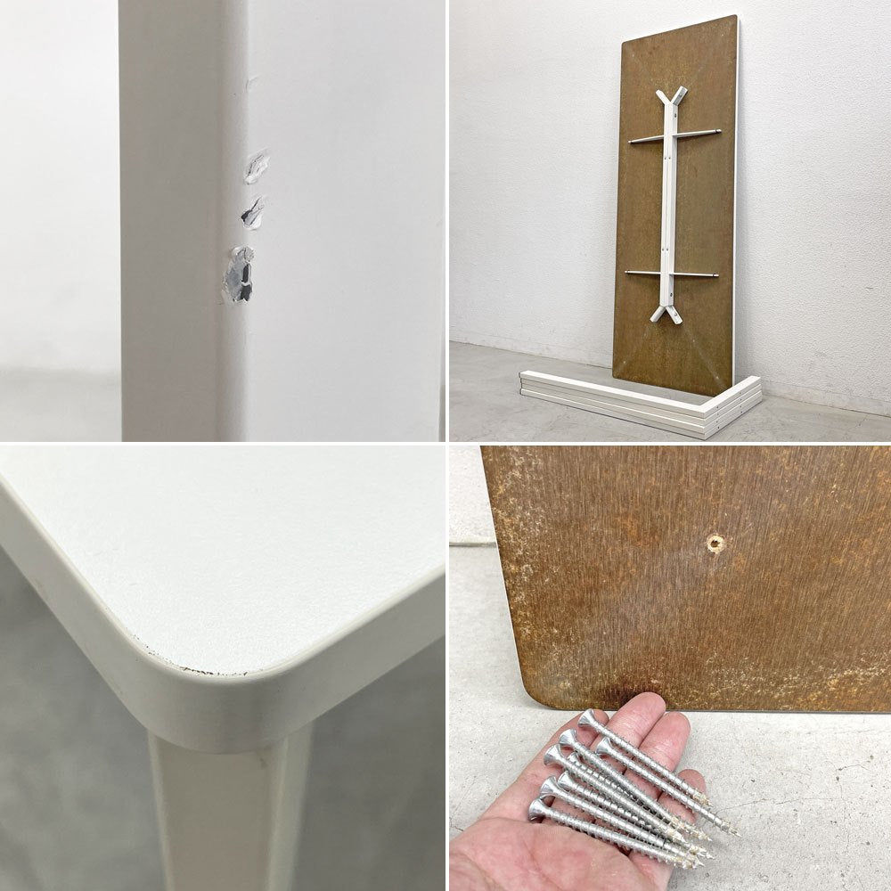 グビ GUBI ワークテーブル ハイテーブル H105cm ホワイト メラミントップ シンプルモダン デンマーク 〓