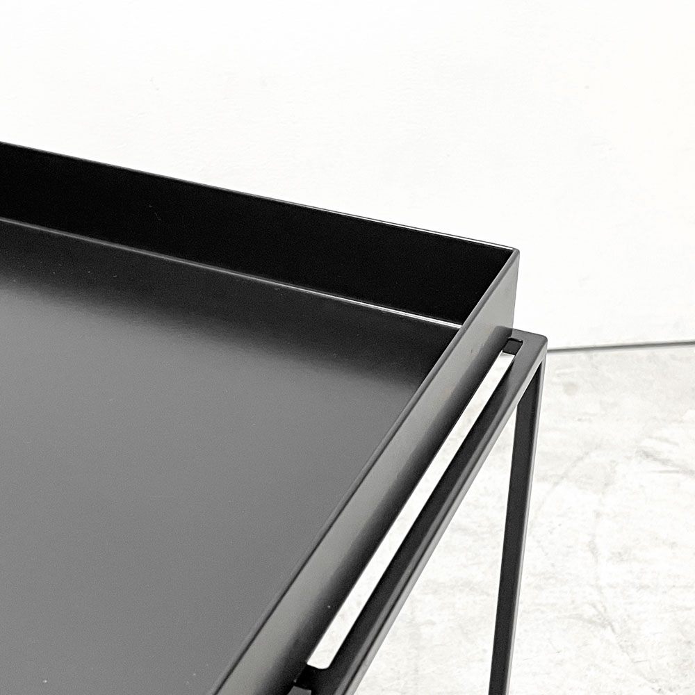 ヘイ HAY トレイテーブル Tray Table コーヒーテーブル センターテーブル Mサイズ ブラック W40cm スクエア 2Way 北欧 デンマーク モダン 定価￥42,900- A●