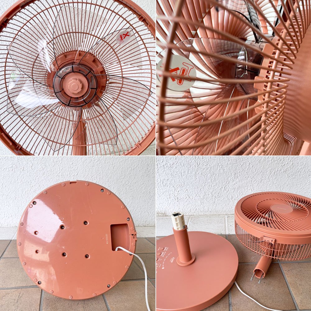三菱電機 SEASONS DCモーター扇風機 R30J-DZ-D テラコッタオレンジ 伸長用ポール 欠品 ◇
