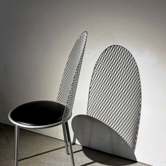カッシーナ Cassina Interdecor ハル2チェア HAL2 クッションシート エキスパンテッドメタル 倉俣史朗 1987年 ポストモダン ビンテージ 希少 ●