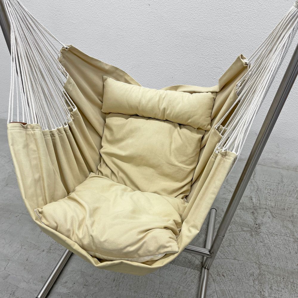 コンフォルタ KOMFORTA ファブリック Fabric ハンモックチェア ラウンジチェア ベージュ 自立式ハンモック スペイン 〓