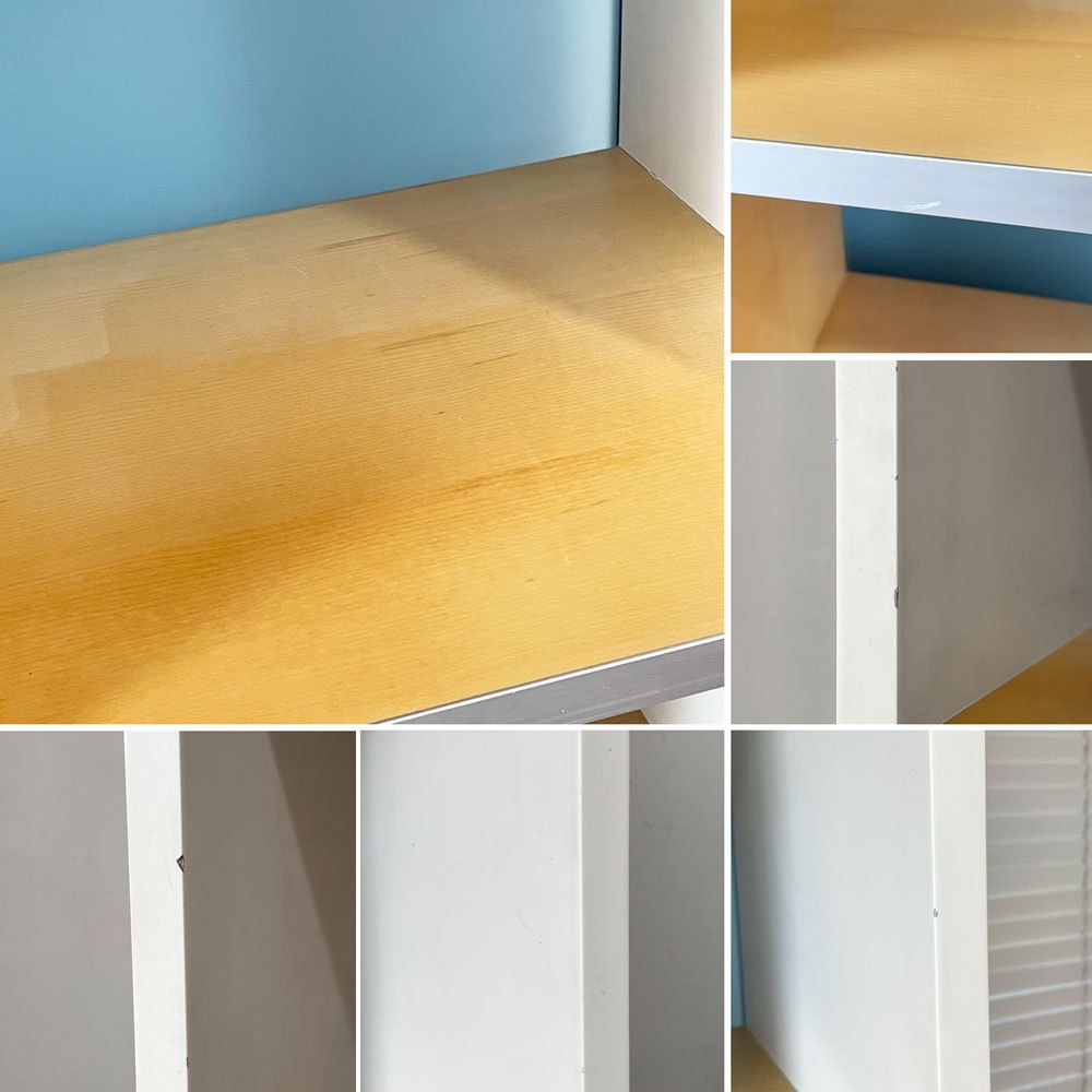 ウィルクハーン Wilkhahn ミナモ Minamo ファイリングシェルフ Filing Shelf ビーチ材 アルミフレーム アクリルパネル 2ドロワー 2列4段 コクヨ取扱い ◎