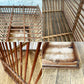 ビンテージ Vintage 鳥籠  竹籠 メジロ籠 ウグイス籠 W36 古家具 古道具 ◎