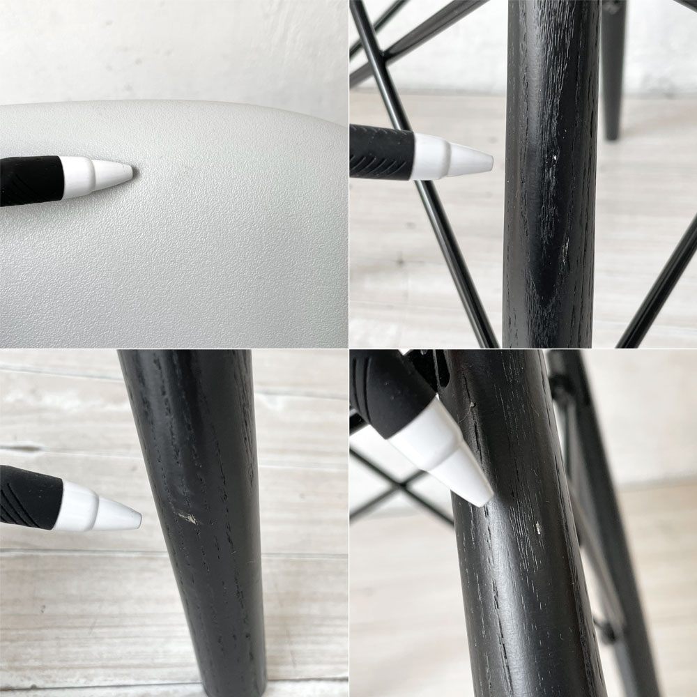 ハーマンミラー HermanMiller サイドシェルチェア アルパイン×エボニー ドゥエルレッグ  ポリプロピレン製 イームズ ミッドセンチュリー A ★