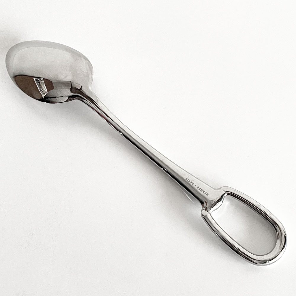 エルメス HERMES アトラージュ Attelage ディナースプーン カトラリー ステンレススティール H20cm フィリップ・ムケ フランス ■