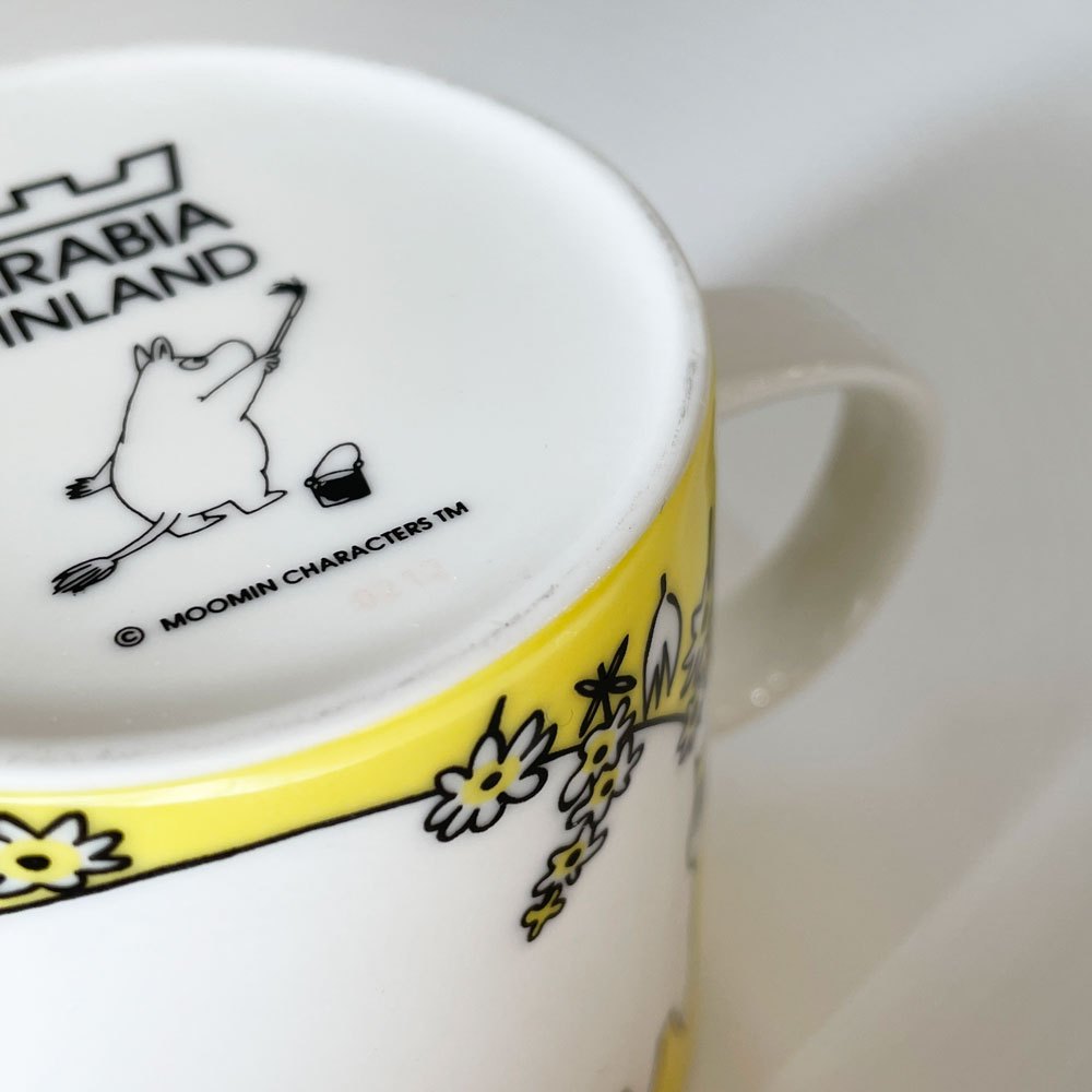 アラビア ARABIA ムーミンマグ MOOMIN スノークのお嬢さん フローレン イエロー 廃番 フィンランド 北欧食器 ◎