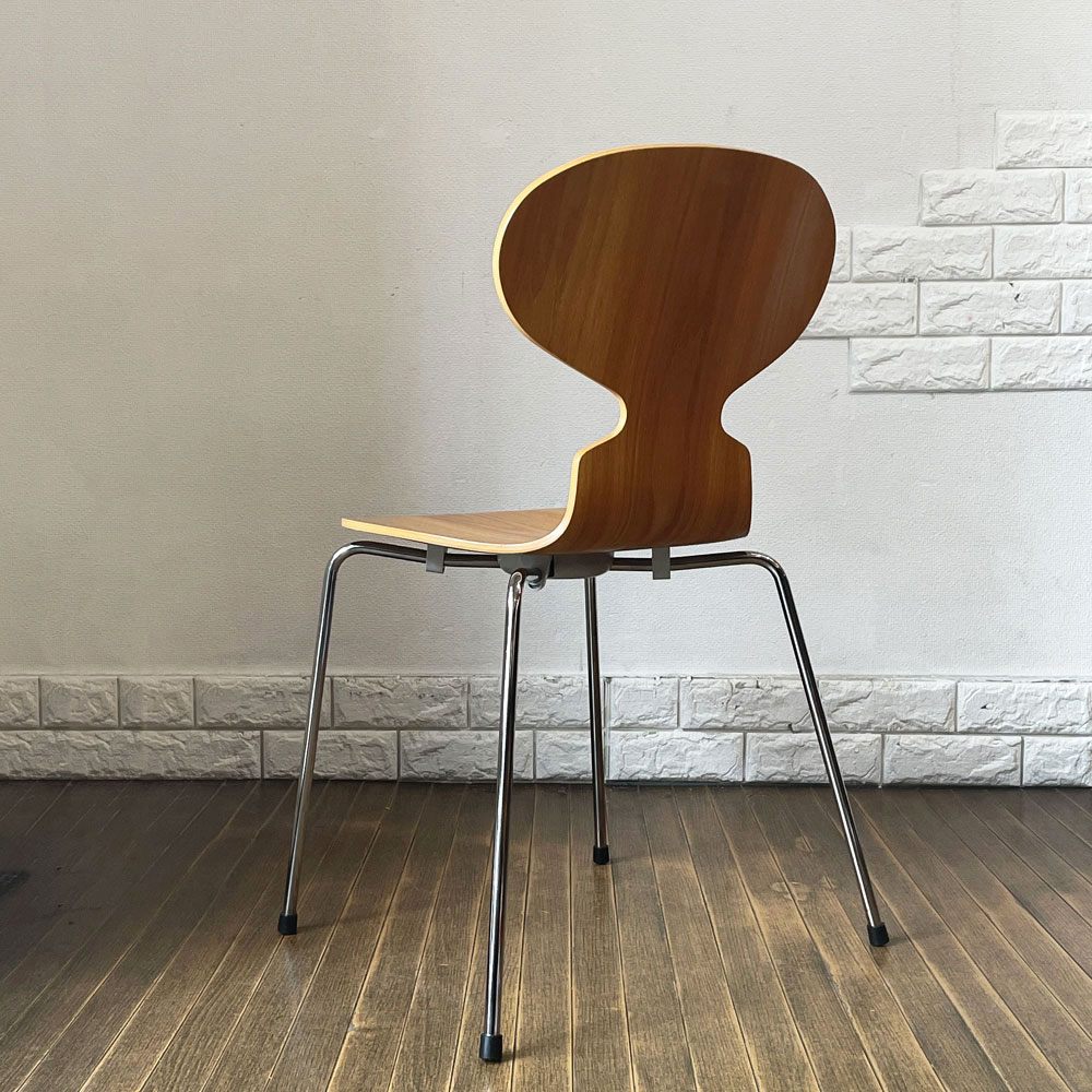 フリッツハンセン Fritz Hansen アントチェア ANT CHAIR アリンコチェア エルム材 4本脚 アルネ・ヤコブセン デンマーク 北欧家具 A ◎