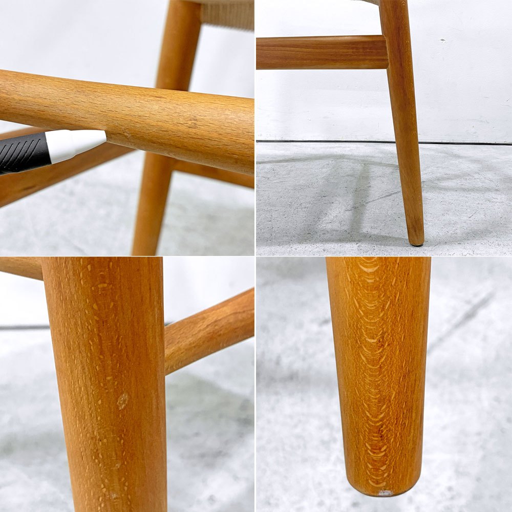 カールハンセン＆サン Carl Hansen & Son CH24 Yチェア オイルフィニッシュ ビーチ材 ハンス・J・ウェグナー デンマーク ペーパーコード張替済 日本仕様サイズ ビンテージ B ●