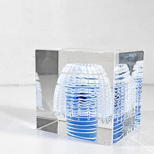 ヌータヤルヴィ Nuutajarvi イッタラ iittala アニュアルキューブ Annual Cube 1993 オイバ・トイッカ 232/2000 北欧雑貨 ビンテージ 希少 ■