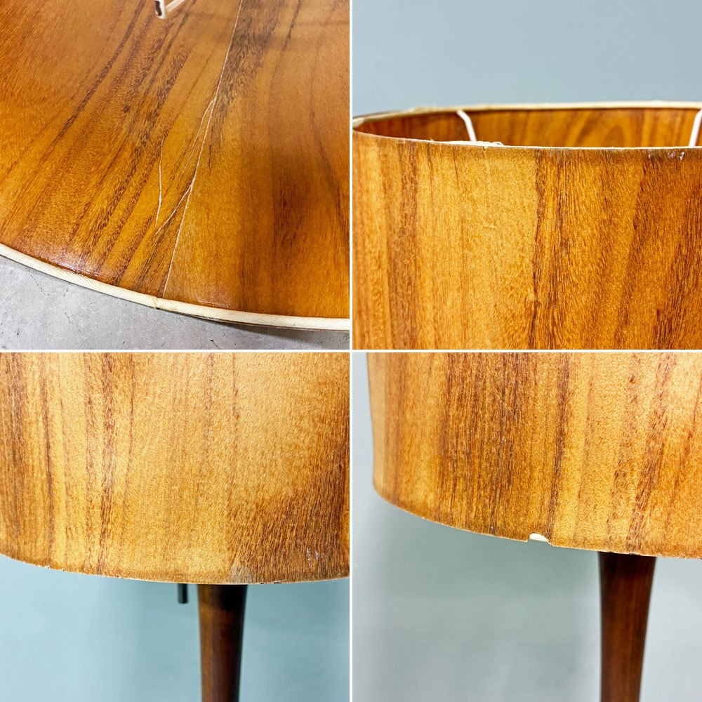 トラックファニチャー TRUCK FURNITURE フロアランプ FLOOR LAMP F-WN1 ウォールナット材ベース × チーク材シェード 定価￥123,200- ◎