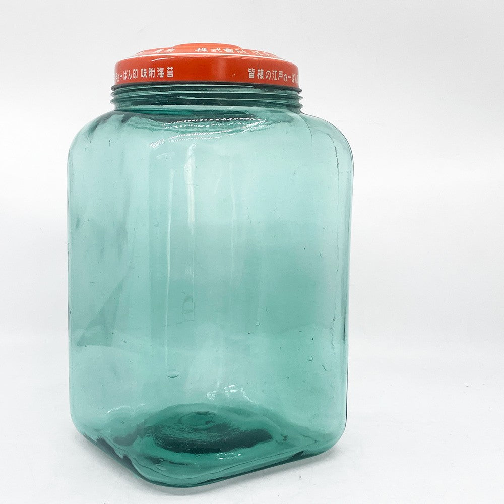 ジャパンビンテージ Japan Vintage 海苔瓶 キャニスター 昭和レトロ 花瓶 オブジェ 店舗什器 ●